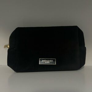 YSL Beauty Black Velvet Makeup Bag